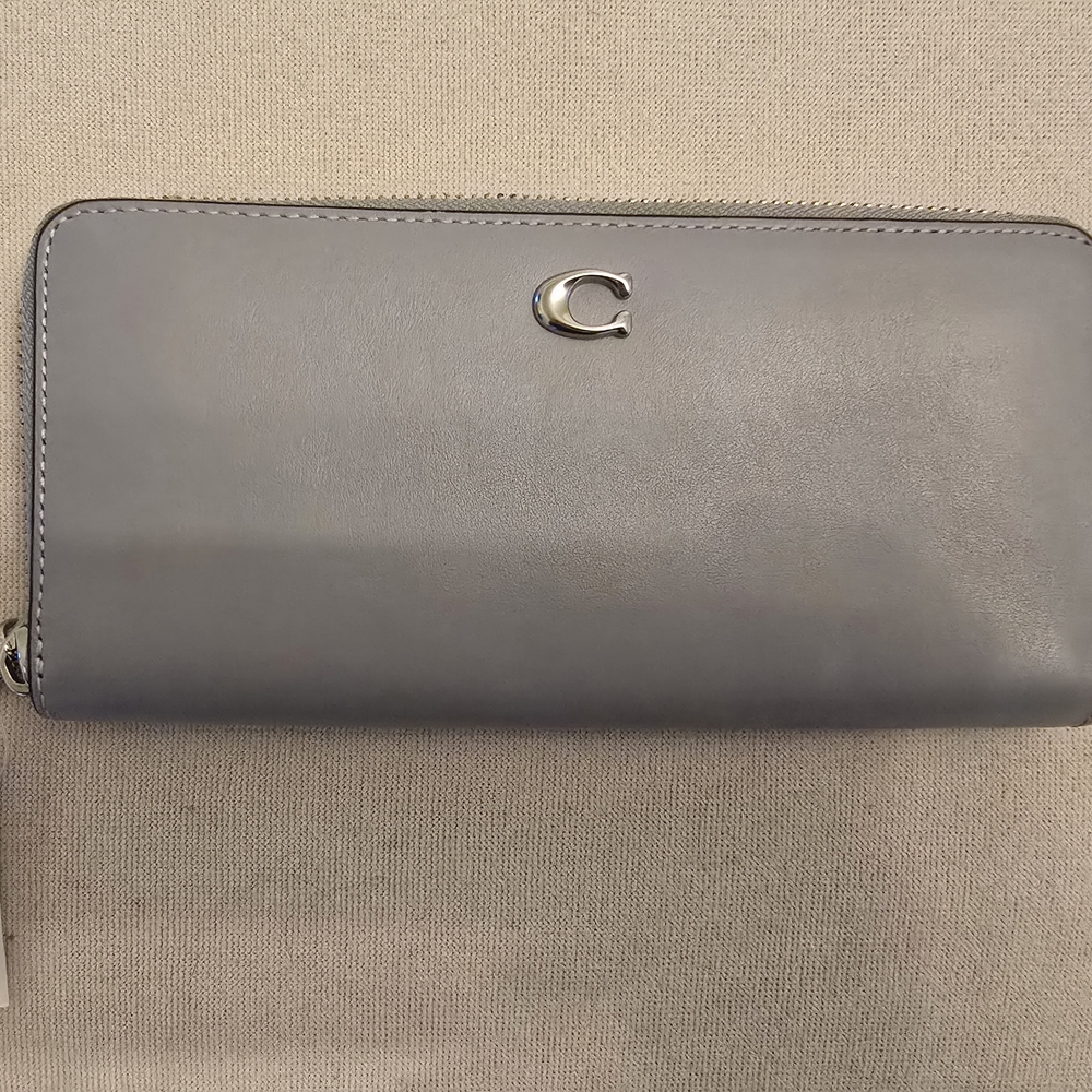 Coach Gray Leather Wallet
